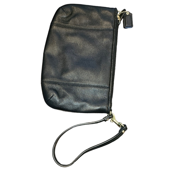 Coach Black Leather Wristlet - Picture 2 of 3